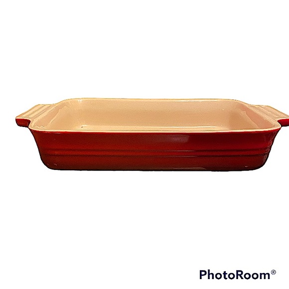 Le Creuset Other - Le Creuset Preowned Red Rectangle Casserole Baking Dish 09-35.